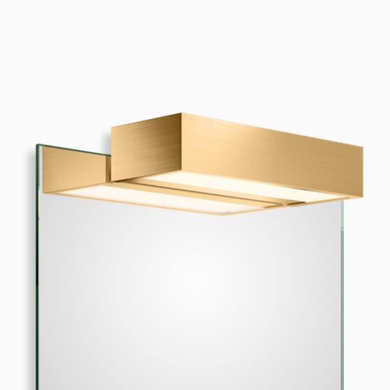 BOX 1-25 N LED Clip-on light for mirror - gold matt