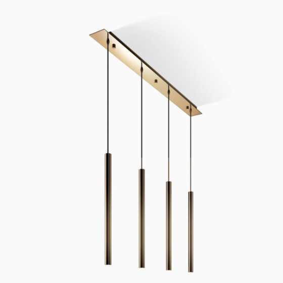 PIPE 4 Pendant light - brass polished