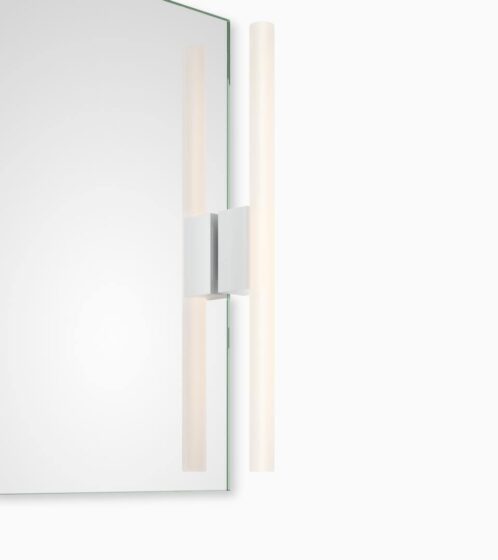 OMEGA 1 Clip-on light for mirror - white matt