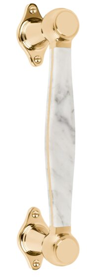 LZ185 brass unlacquered carrara marble