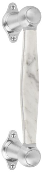 LZ185 satin stainless steel carrara marble