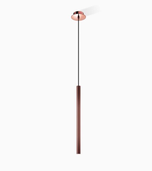 PIPE 1 Pendant light - Rosé gold