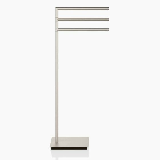 STRAIGHT 3 Towel stand - nickel satin