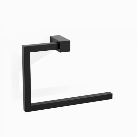 CO HTR CORNER Towel ring - black matt