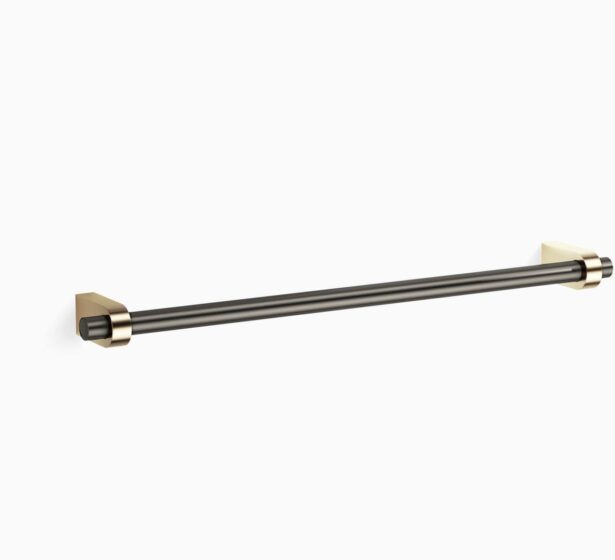 CENTURY HTE60 Towel rail 60 cm single - dark bronze/gold matt