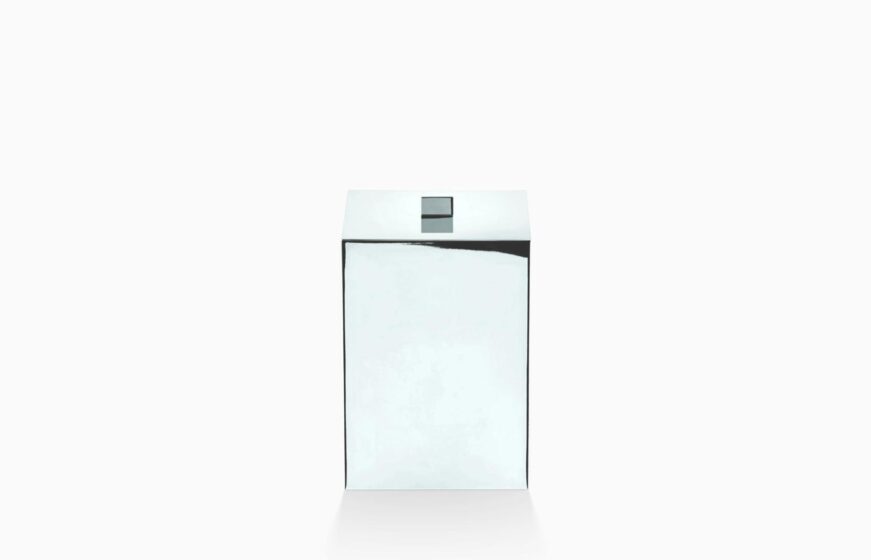 DW 75 Paper bin with cover - chrome