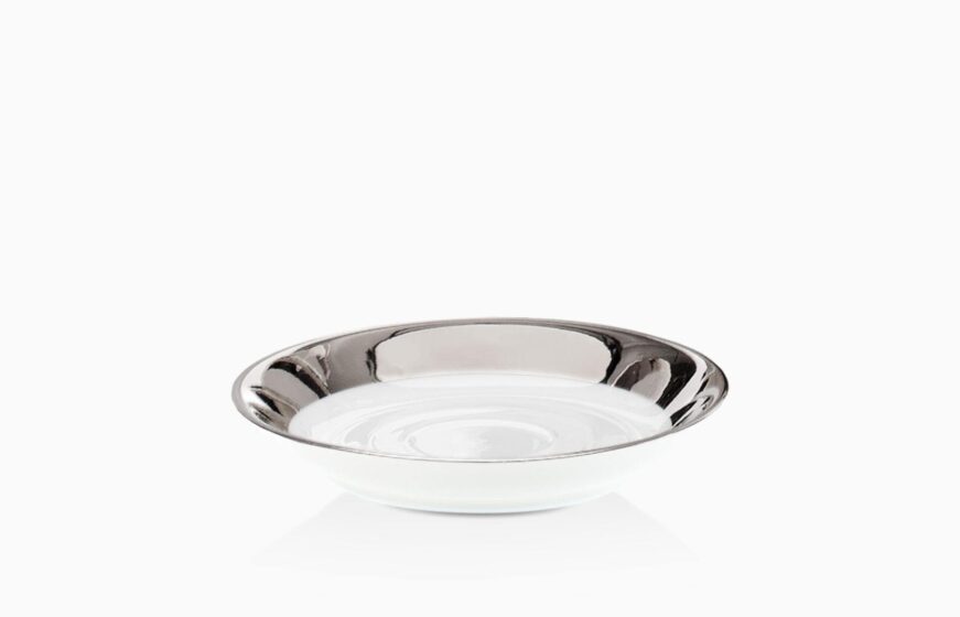 STS 50 Soap dish - porcelain white / platinum