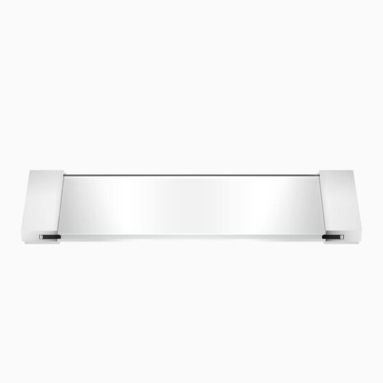 TAB 34 Tray small - chrome / clear glass