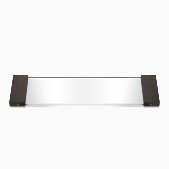 TAB 34 Tray small - dark bronze / glass opal