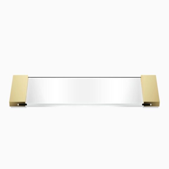 TAB 34 Tray small - gold / clear glass