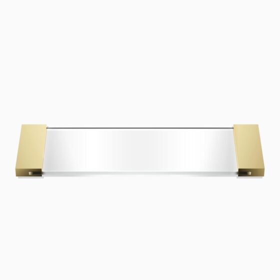 TAB 34 Tray small - gold / glass opal