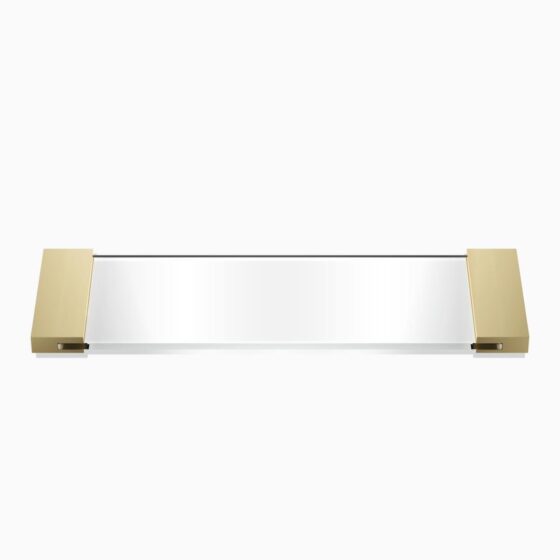 TAB 34 Tray small - gold matt / clear glass