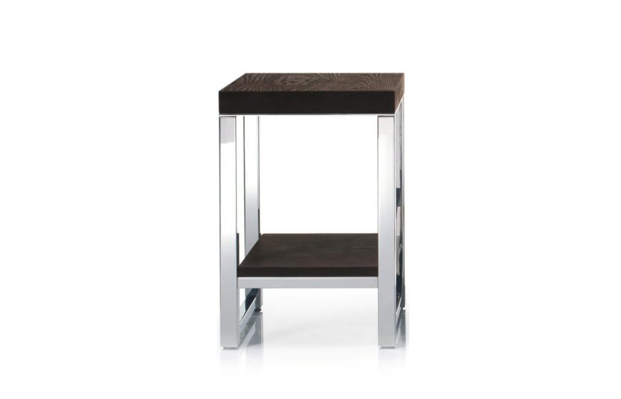 WO HME WOOD Stool with board - stainless