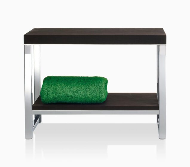 WO SME WOOD Bench with board - stainless