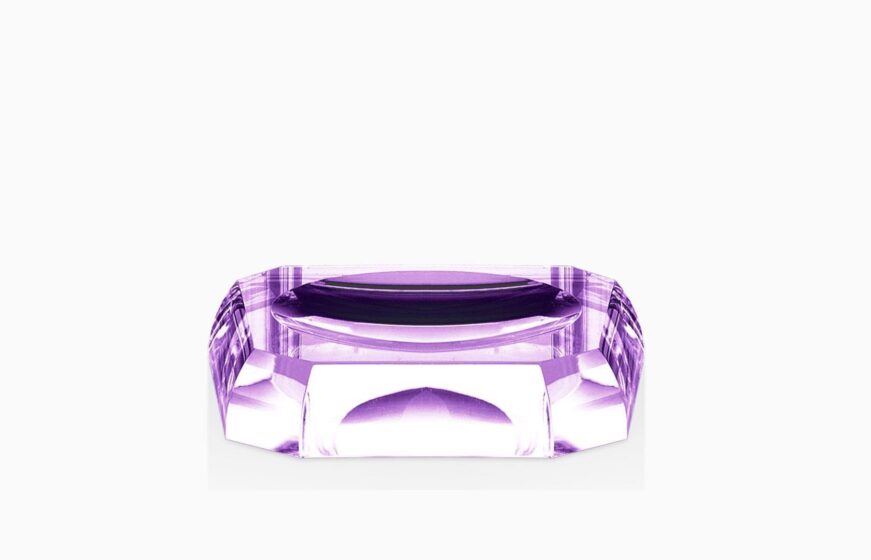 KR STS KRISTALL Soap dish - violet