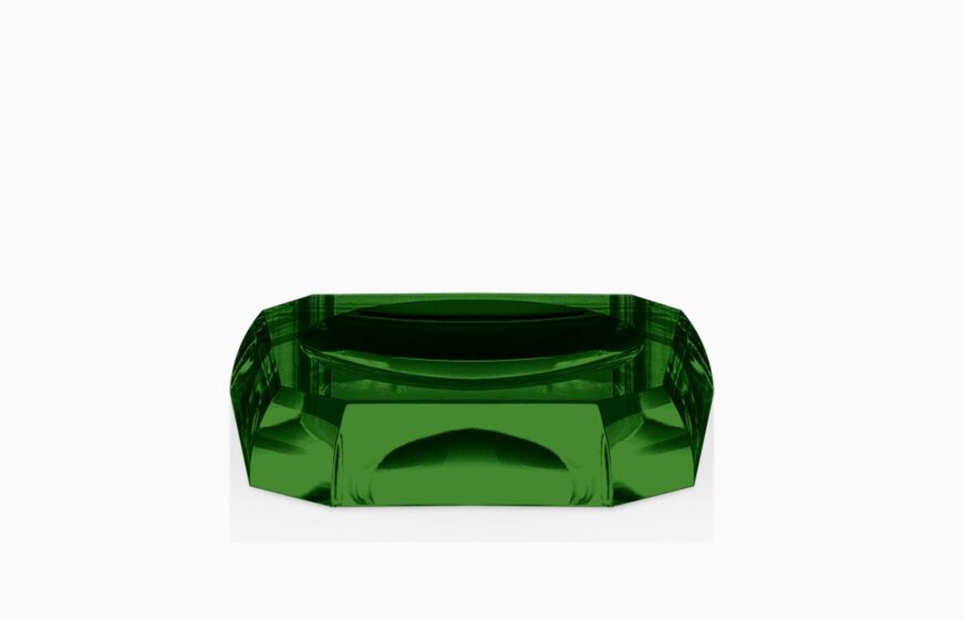 KR STS KRISTALL Soap dish - english green