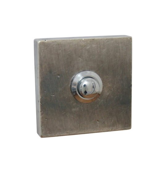 STUK DEURBEL UD152 ZILVER (BS) SQUARE