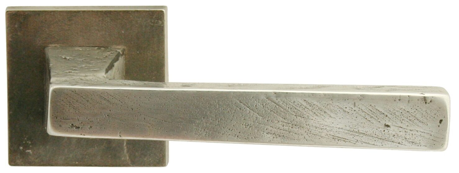 PAAR DEURKLINK MG2132 ZILVER (BS) zonder BB 145mm