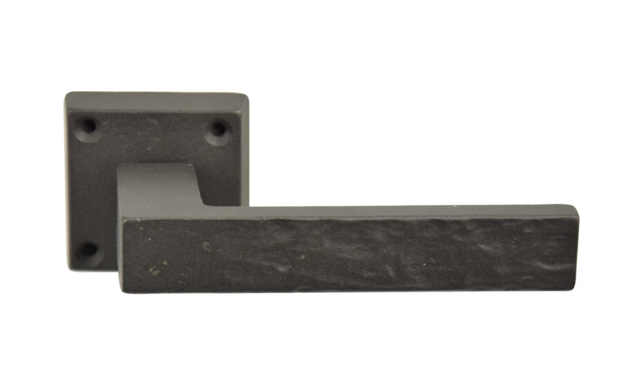 PAAR DEURKLINK M91/ R12-DIN-38mm ZWART BRONS (BLK) zonder BB