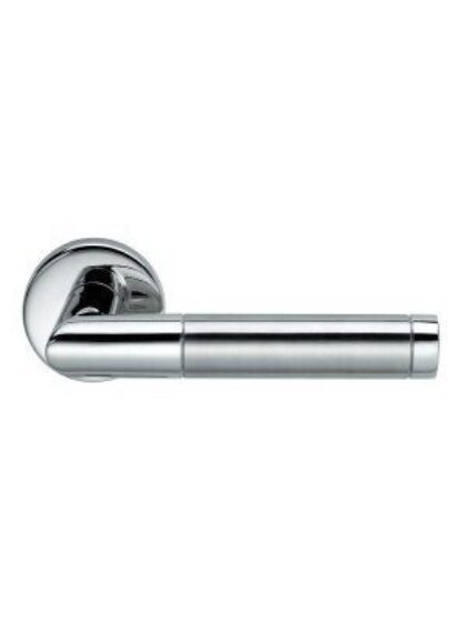 PAAR DEURKLINK CHRISTINA 5850 K52 INOX BICOLOUR (INOX / INOX S) zonder BB