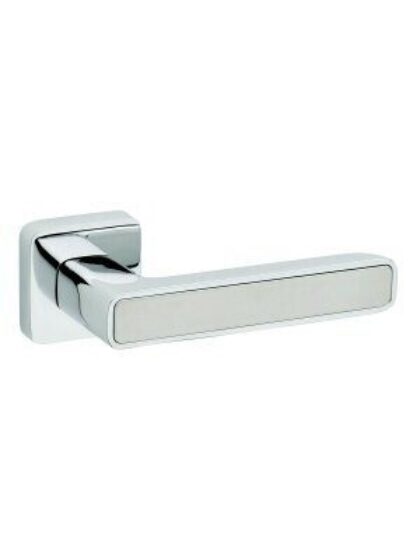 PAAR DEURKLINK INNER METAL 660 50-QR/ CHROOM / INOX MAT (CL/INOX S) zonder BB