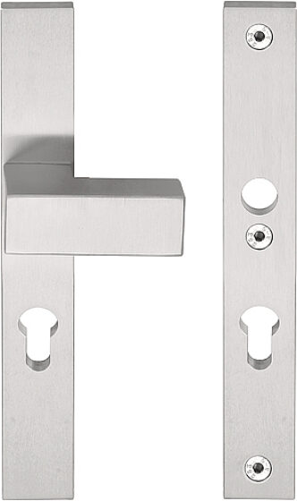 SQUARE LSQ50-28 massieve veiligheidsschilden knop/kruk SKG*** PC55 mat roestvas