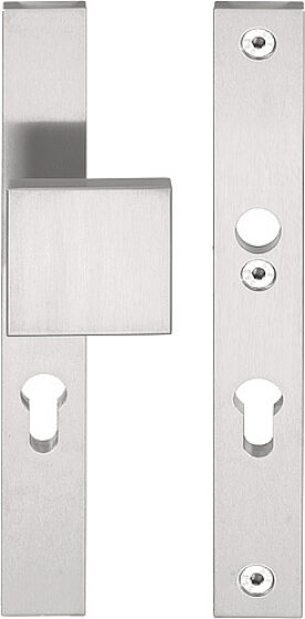 SQUARE LSQ60-28 massieve veiligheidsschilden knop/kruk SKG*** PC55 mat roestvas