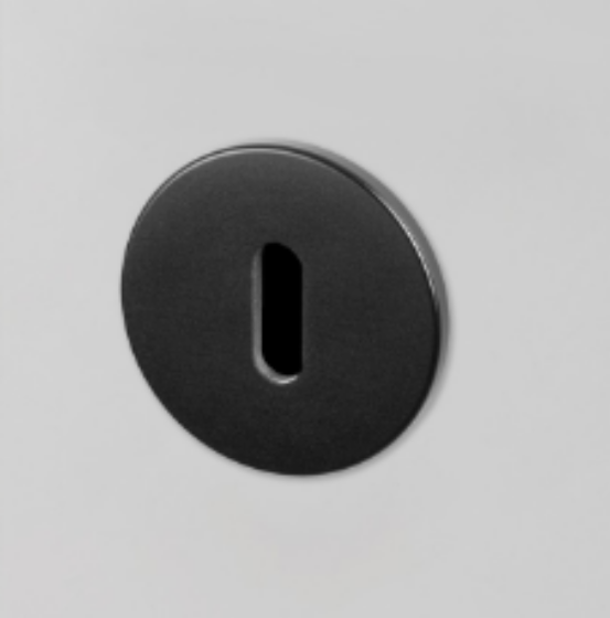 Non-US Escutcheon Plate / Traditional / Black